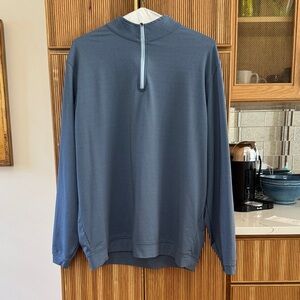 Blue Grey Peter Millar Quarter Zip Pullover XXL
